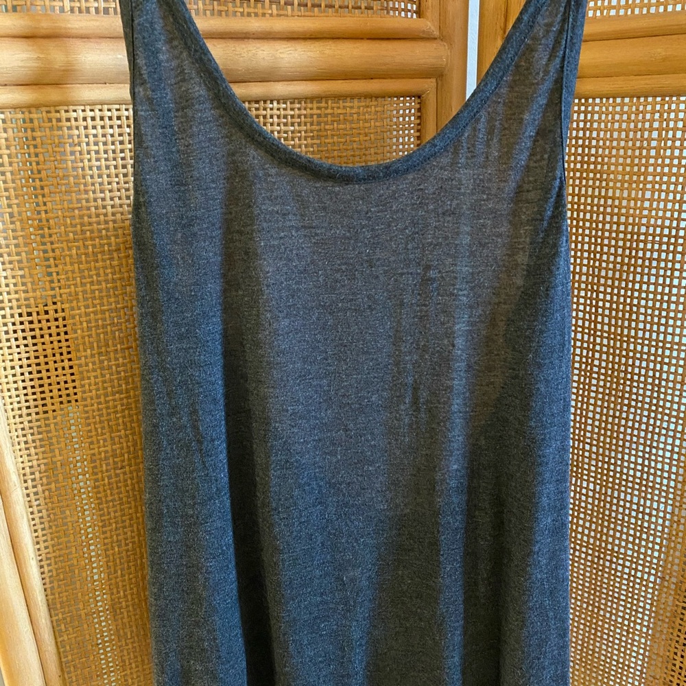 ALO Yoga Charcoal Gray Drape Top